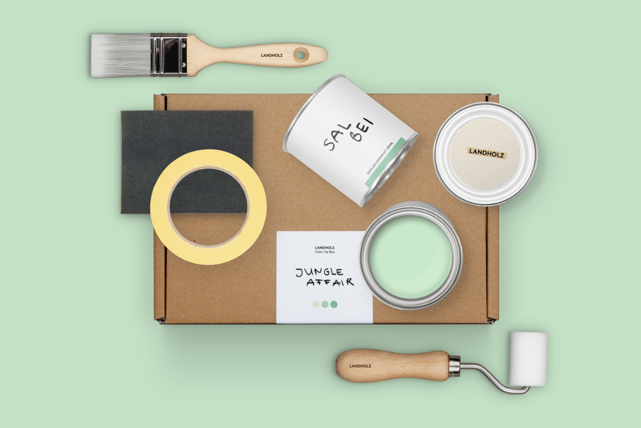 Urban Jungle Holzmöbel streichen mit hochwertiger Holzfarbe und Pinsel