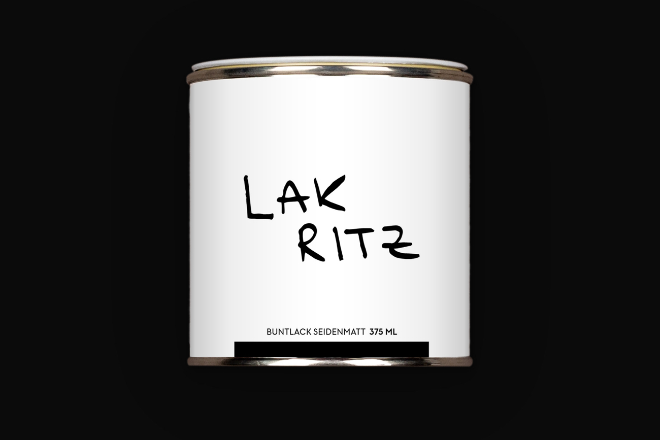 Schwarze Lackfarbe für Möbel im Industrial Design