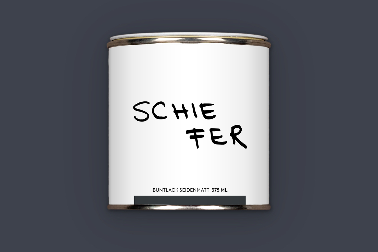 Schiefer Farbe