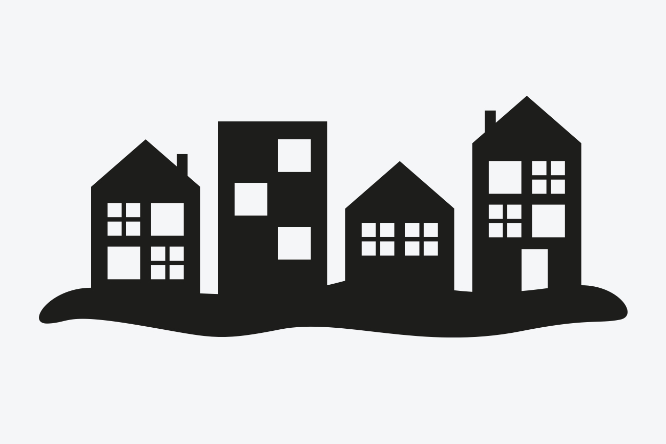 Skandinavische Häuser Schablone für Möbel