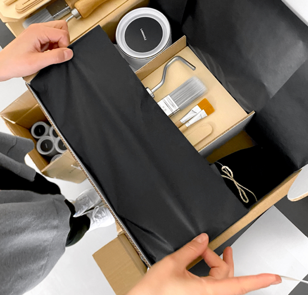 Landholz DIY-Boxen zum Möbel streichen handverpackt vom Start Up aus Ottensen