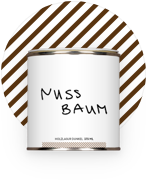 Möbelfarbe Nussbaum, dunkle Holzlasur für dein Möbel-Upcycling