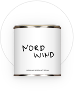 Möbelfarbe Nordwind, weißer Holzlack zum skandinavisch Möbel streichen