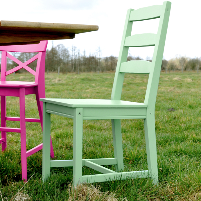 Stuhl in grün streichen für harmonische Farbakzente von Ethno Stil und Boho Living bis Urban Jungle 